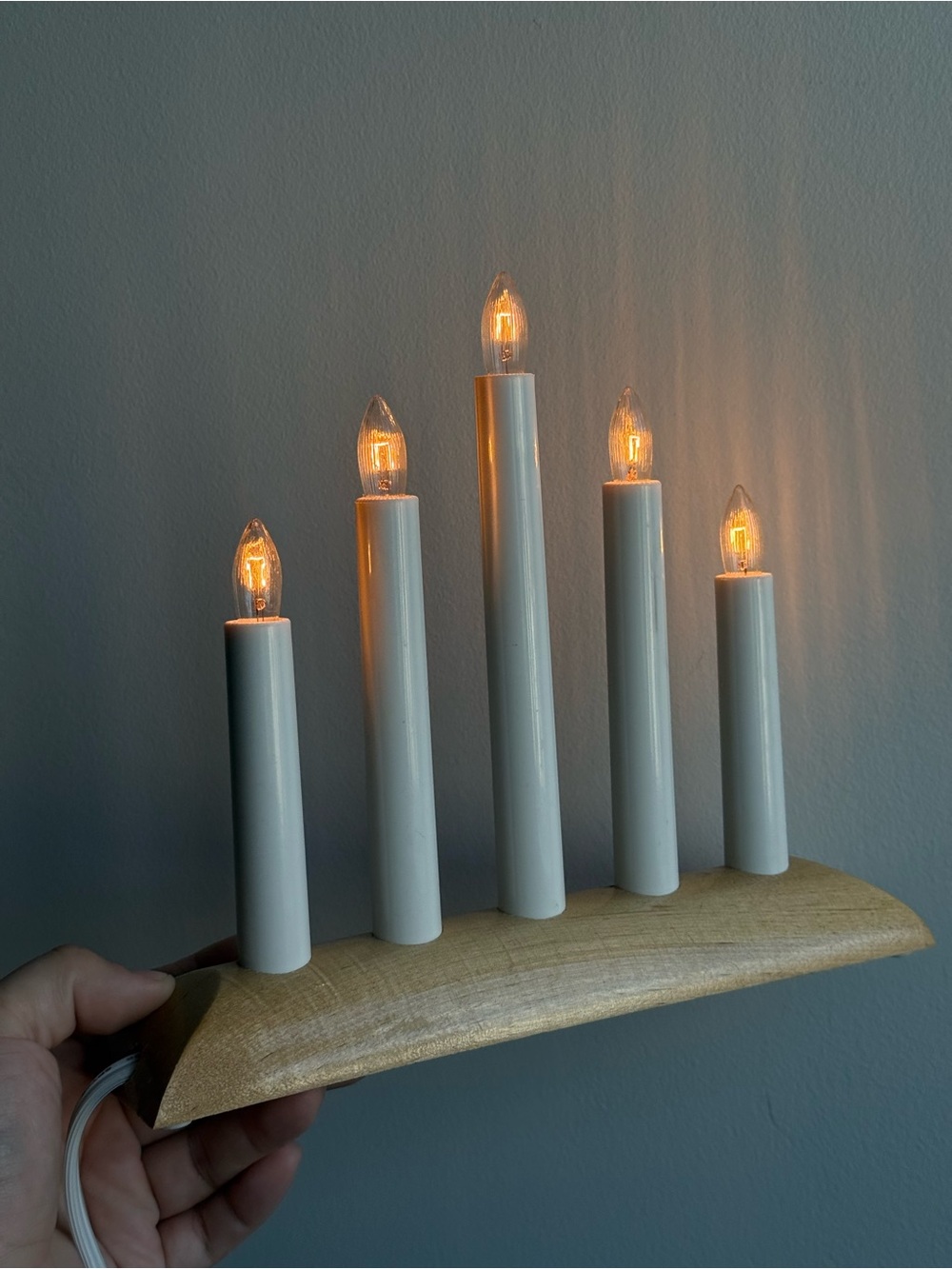 Vintage IKEA 2002 Strala 5 Light Candelabra Tabletop Light Plug In Working